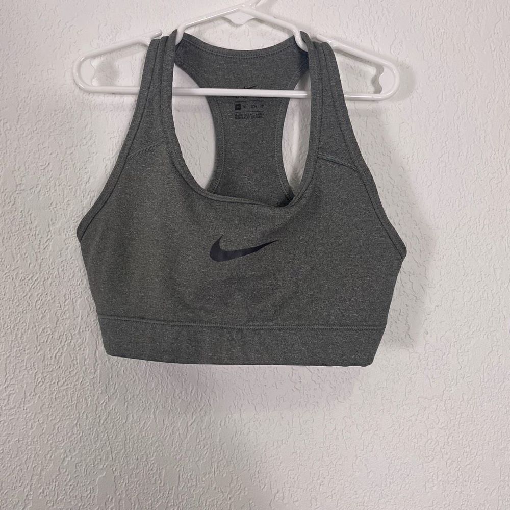 Nike Dri-Fit Grey Racerback Sports Bra XS
